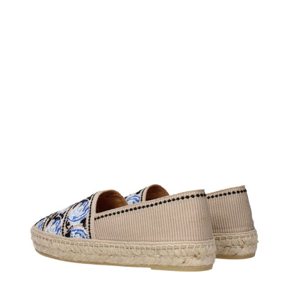 Prada Beige Fabric Espadrilles with printed pattern, MPN 1S173M3L82020F00J2, side view showcasing detailed designs.