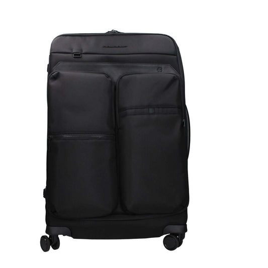 Piquadro Black Fabric Luggage And Travel