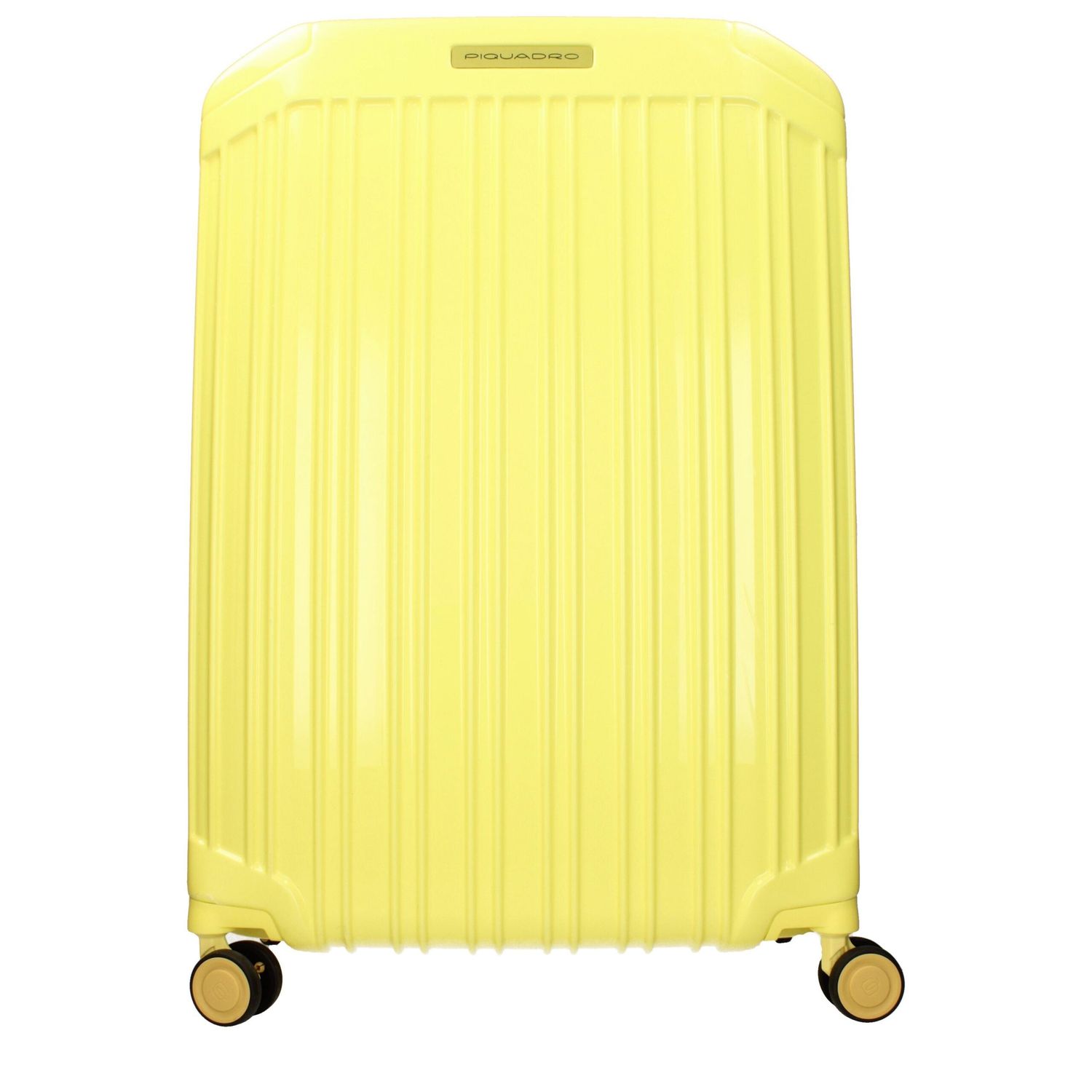 Front view with bag zipped and handles upright.