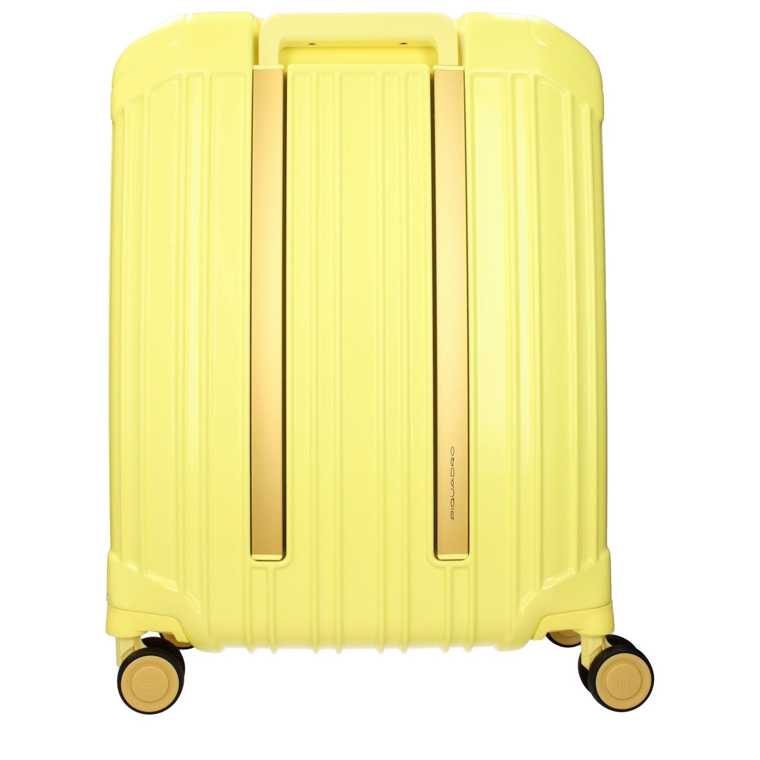 Front view with bag zipped and handles upright.