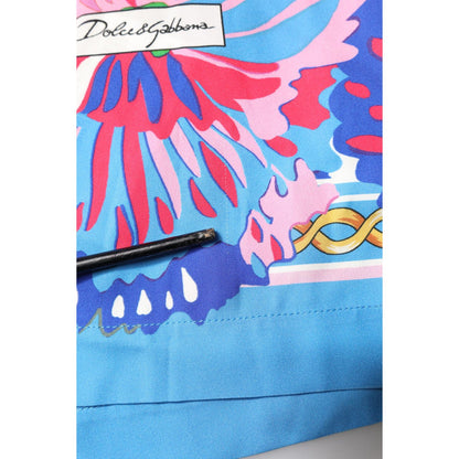 Dolce & Gabbana Multicolor Floral Printed Tunic Blouse Top