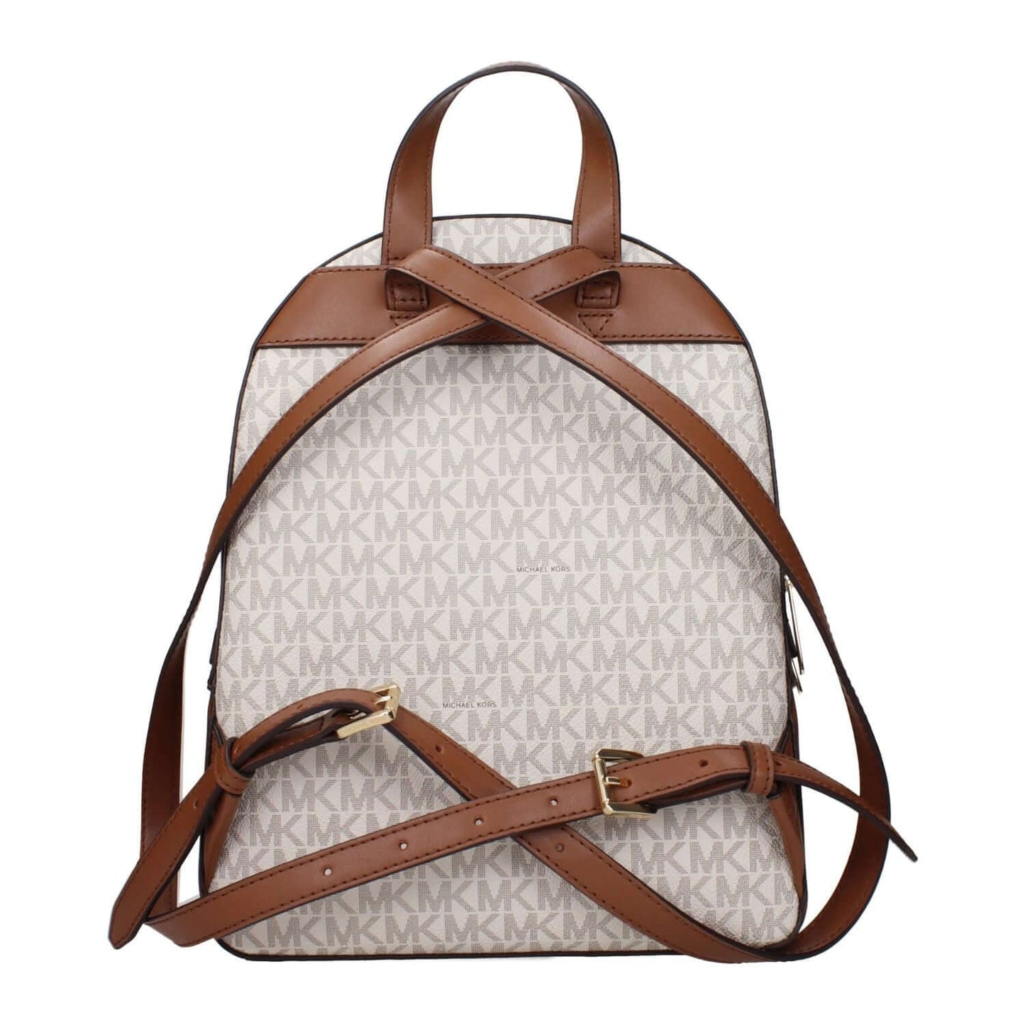 Michael Kors Beige Fabric Backpack with logo and adjustable straps, MPN 35S2G8TB2BVANILLA, code F83864, perfect for style and functionality.
