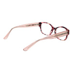Marciano by Guess Pink Women Glasses Frame in rose acetate, cat eye style, full-rim with spring hinge, demo lenses.
