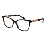Guess Brown Women Glasses Frame, full-rim, brown acetate, demo lenses, includes branded case, no spring hinge.