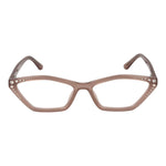 Marciano by Guess Beige Women Glasses Frame, plastic full-rim cat eye style, with spring hinge, includes branded case.