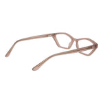 Marciano by Guess Beige Women Glasses Frame, plastic full-rim cat eye style with spring hinge, shown with demo lenses and branded case included.