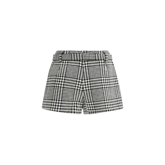 Self-Portrait Houndstooth wool Pants-skirt SE-PF25111SKBWBLACKANDWH-10