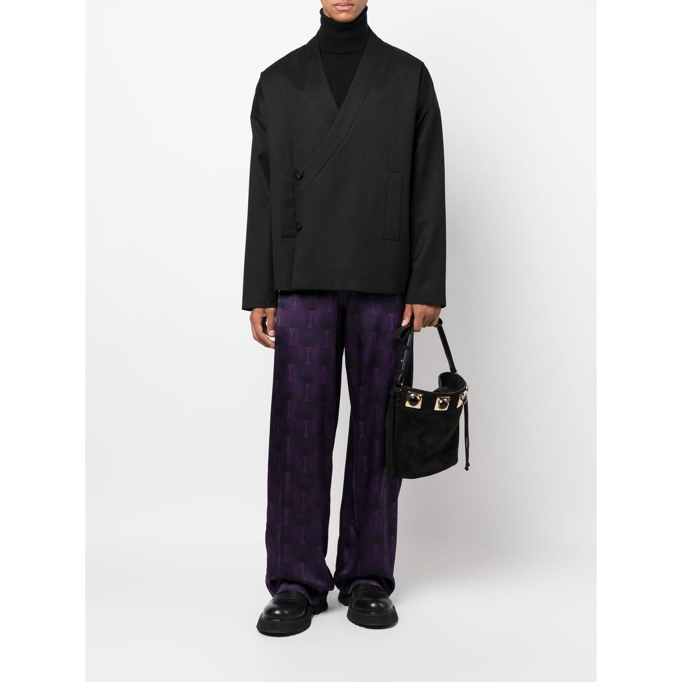 OZWALD BOATENG Trousers Purple 3013962750