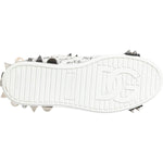 Dolce & Gabbana Black White Studded Low Top Sneakers Shoes MV7609-41