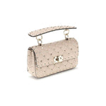 Valentino Garavani Small Leather Rockstud Spike Handbag VA7W2B0123NAPP45BB