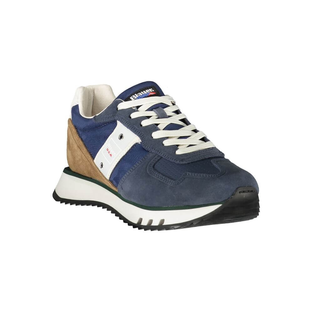 Blauer Blue Leather Men Sneaker