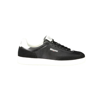 Blauer Black Polyurethane Men's Sneaker 1728,67403481248,Black,Blauer,EU40/US7,EU41/US8,EU42/US9,EU43/US10,EU44/US11,EU45/US12,EU46,Low Tops - Sneakers - Shoes,Men,New with tags,Shoes,Sneakers - Shoes