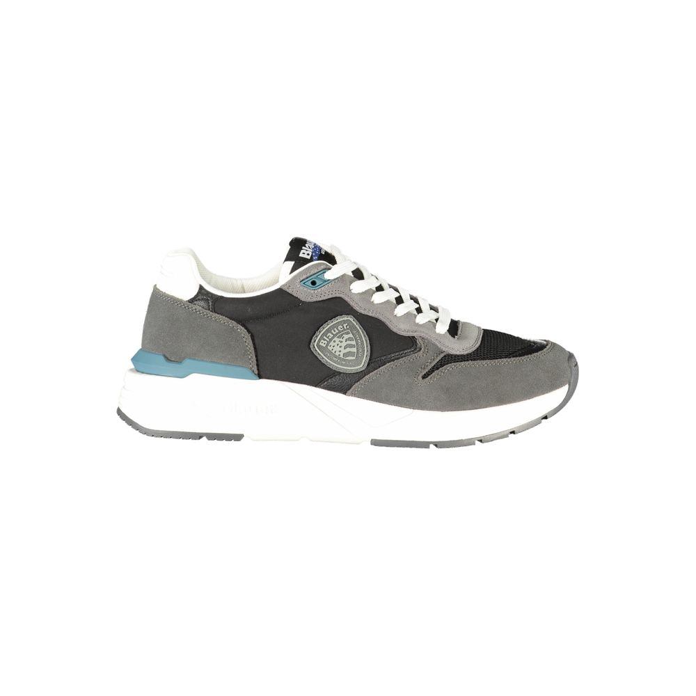 Blauer Black Leather Men Sneaker BL-39248-EU40/US7