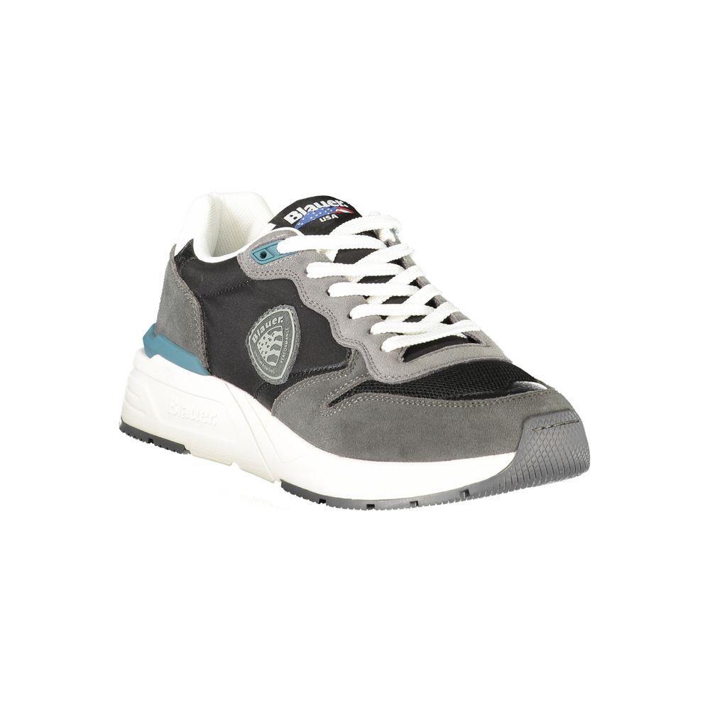 Blauer Black Leather Men Sneaker BL-39248-EU40/US7