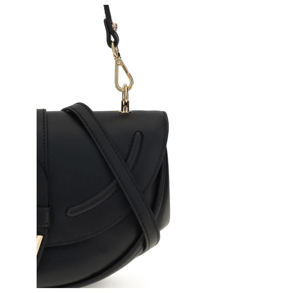 Front view with bag zipped and handles upright.