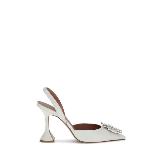 Amina Muaddi Begum Pumps AM-C9S343858BEGWHITEWHITE-EU41/US11