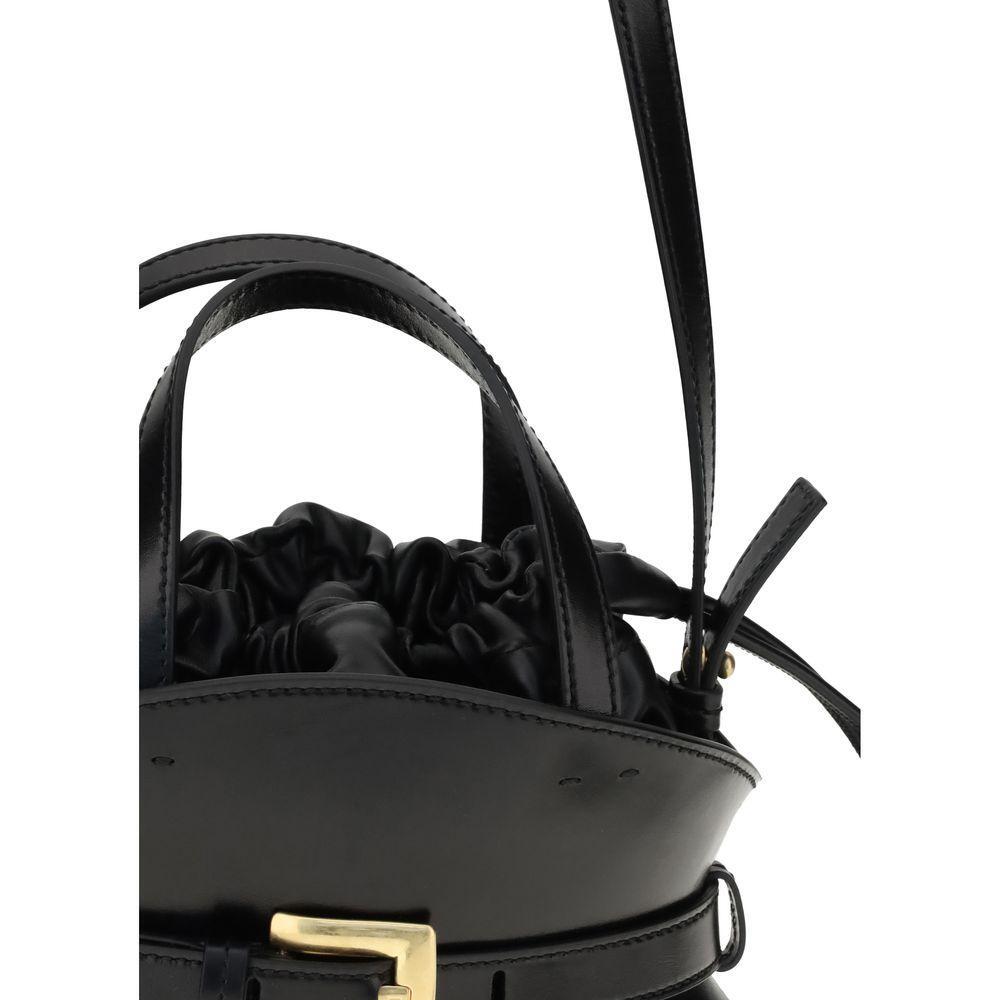Front view with bag zipped and handles upright.