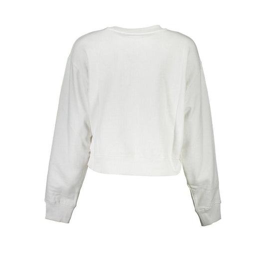 Guess Jeans White Cotton Sweater