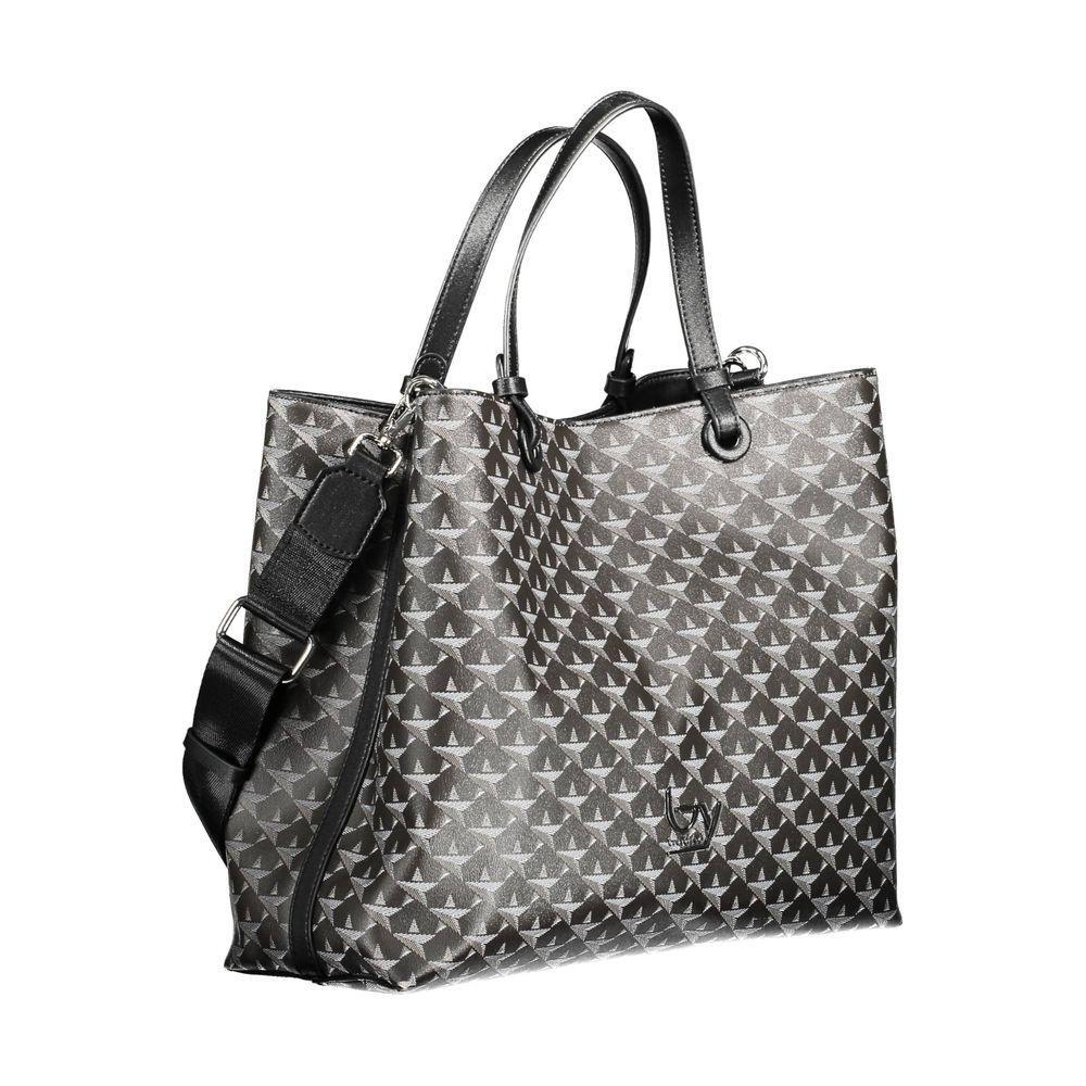 Front view with bag zipped and handles upright.