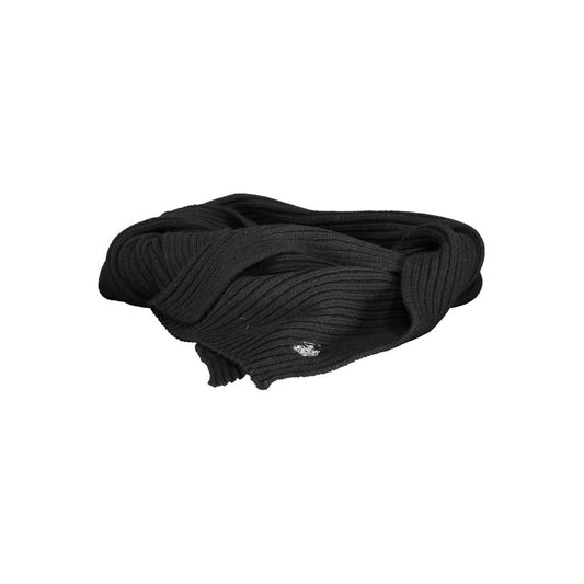 U.S. POLO ASSN. Black Wool Men's Scarf