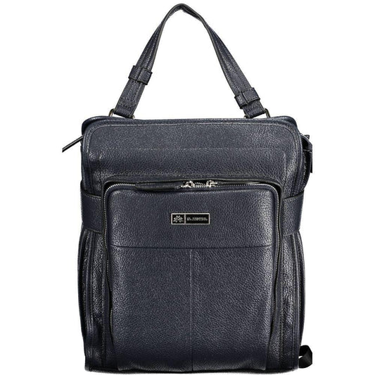 La Martina Blue Polyethylene Backpack LA-20553