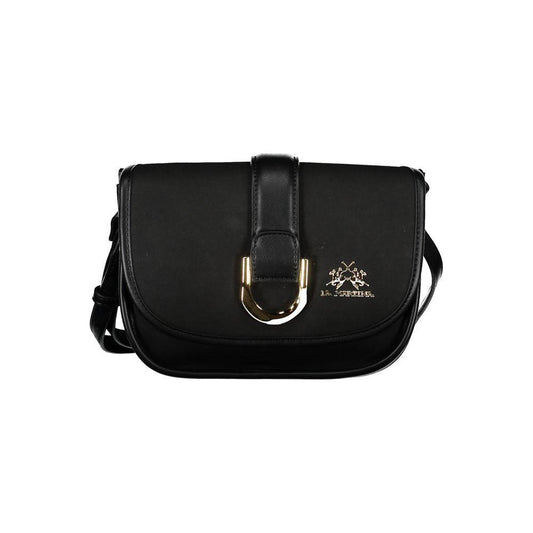 La Martina Black Polyethylene Handbag LA-20556