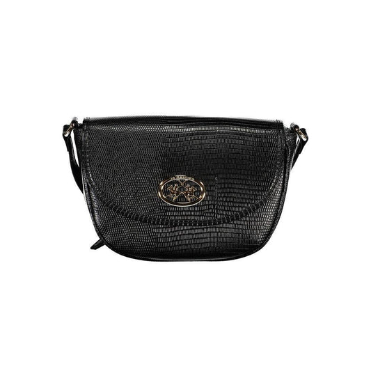 La Martina Black Polyethylene Handbag LA-20562
