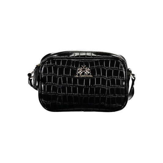 La Martina Black Polyethylene Handbag LA-20567