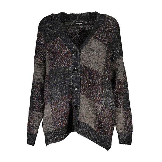 Desigual Black Polyester Sweater DE-24903-L