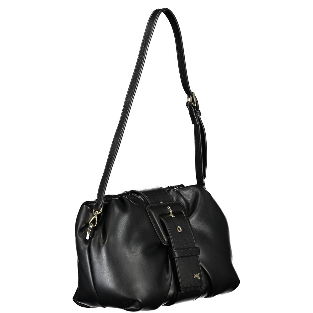 Front view with bag zipped and handles upright.