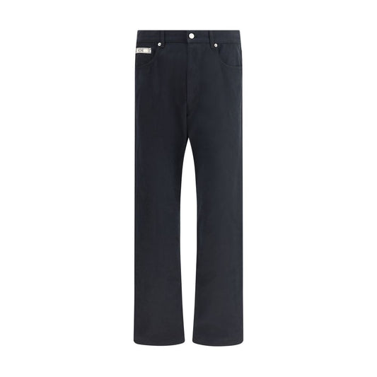 Moschino Black Cotton Casual Pants