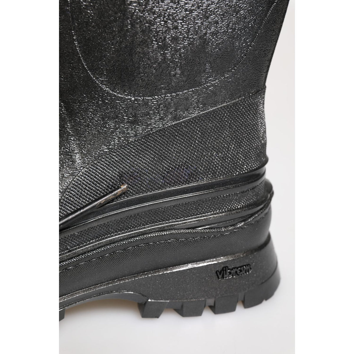 Dolce & Gabbana Metallic Gray Pull On Rain Boots Shoes