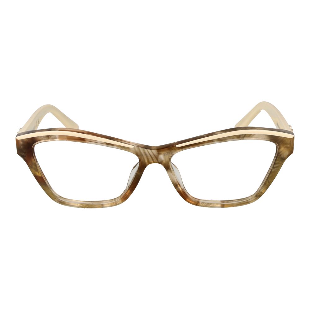 Marciano by Guess Beige Women Glasses Frame in full-rim cat eye style made of acetate with demo lenses.