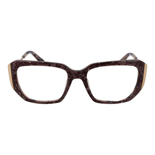 Marciano by Guess Purple Women Glasses Frame in full-rim acetate, rectangular shape with demo lenses. Includes branded case. Size 52-17-140.
