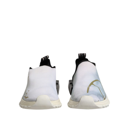 Dolce & Gabbana White Black Low Top Sorrento Sneakers Shoes