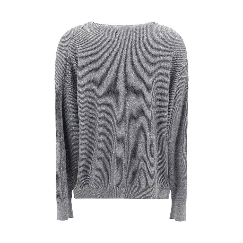 Brunello Cucinelli Gray Cotton Sweatshirt