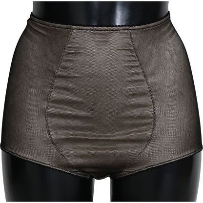 Dolce & Gabbana Bottoms Underwear Beige With Black Net