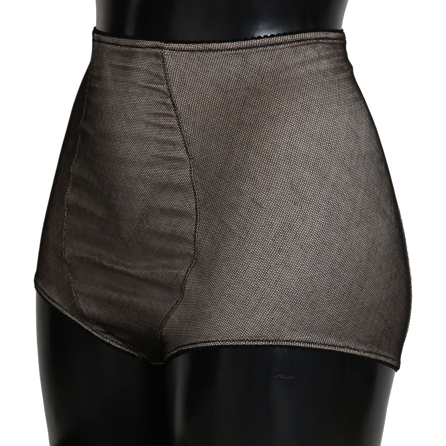 Dolce & Gabbana Bottoms Underwear Beige With Black Net