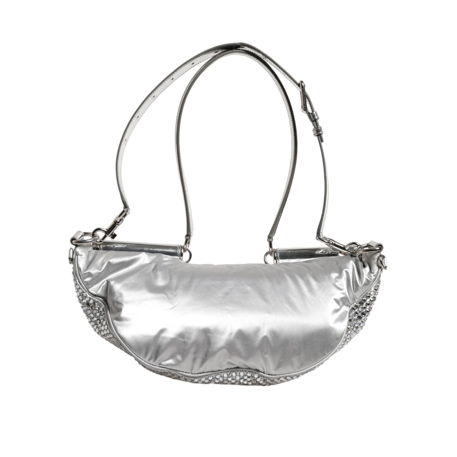 Front view with bag zipped and handles upright.