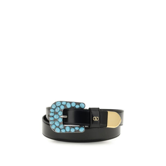 Valentino Garavani VLogo Belt VA-7W2T0SQ2EQV0NO-80 CM / 32 INCHES