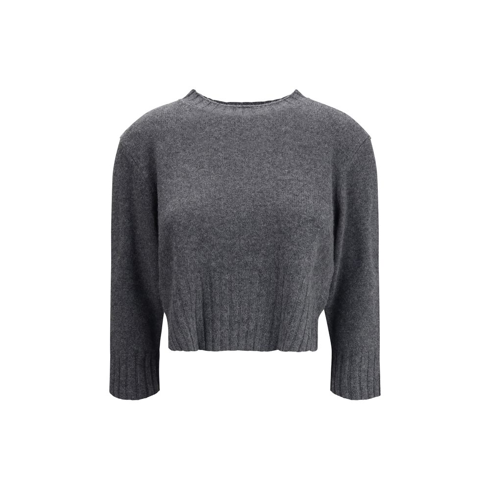 Loulou De Saison Gray Cashmere Sweatshirt