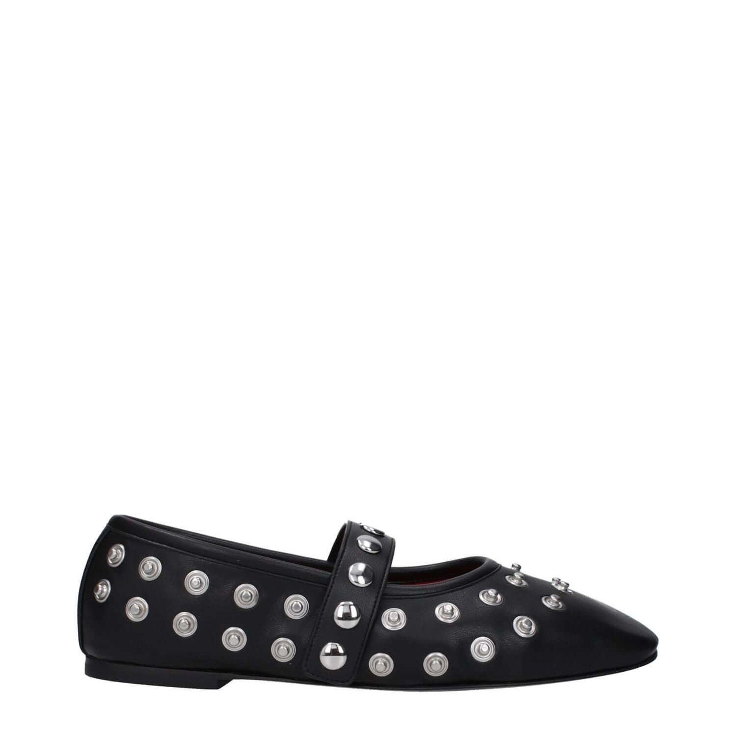 Stella McCartney Black Leather Ballet Flats