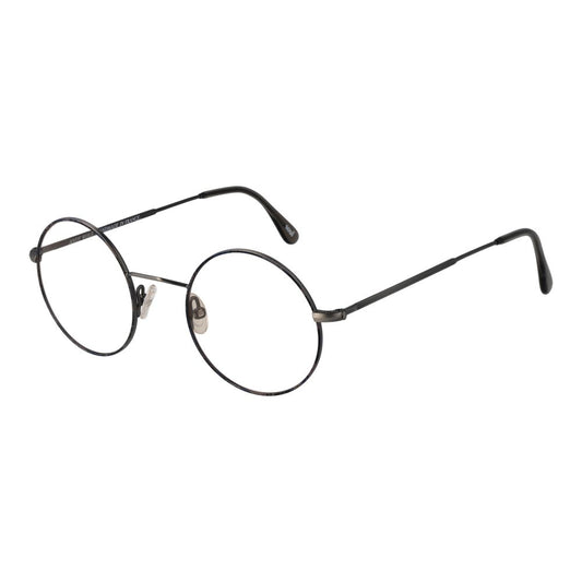 Andy Wolf Gray Unisex Glasses Frame, full-rim, round metal design for stylish and versatile eyewear.