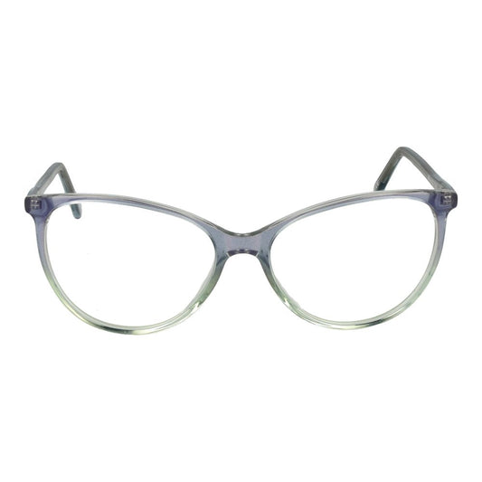 Andy Wolf Gray Unisex Glasses Frame in acetate with full-rim cat eye style, demo lenses, size 55-15-140, includes branded case.