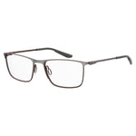 Under Armour Brown Metal Frames for men, model UA5006G09QF71, featuring metal material and 57/18/140 mm dimensions.