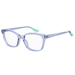 Under Armour Blue Acetate Frames for women UA5013MVUF217, stylish eyewear in blue acetate, measures 52/17/135 mm.