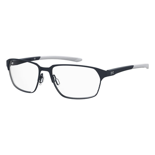 Under Armour Blue Metal Frames eyeglasses for men, model UA5021GFLLF81, featuring 58/16/140mm dimensions, made of metal in blue color.