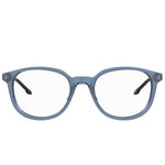 Under Armour Blue Acetate Frames, unisex glasses with 51/19/140 mm dimensions, stylish blue color, acetate material.