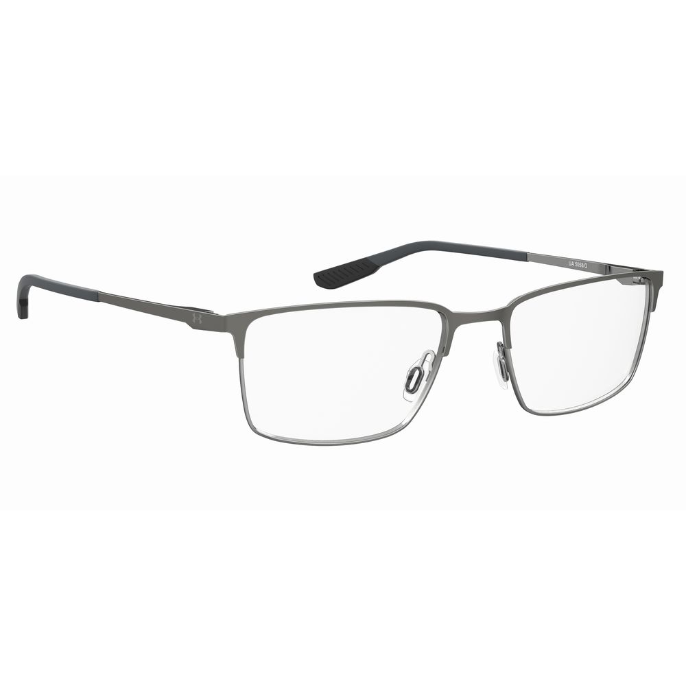 Under Armour Gray Metal Frames glasses with rectangular lenses and sleek metal design.