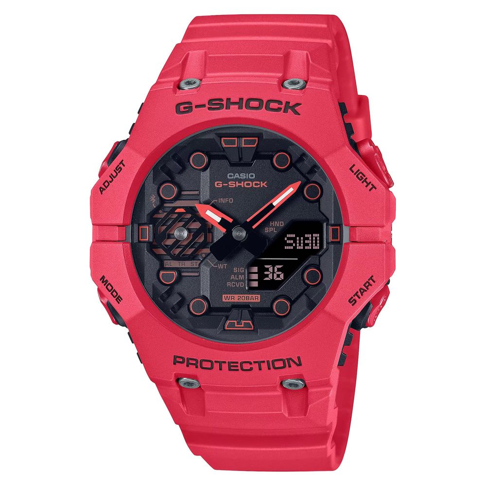 Casio Red Resin Sport Watch